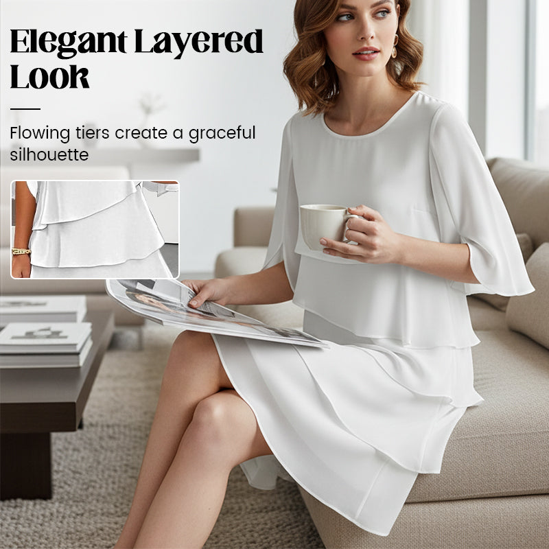 🎁 50 % Rabatt! Elegantes, mehrlagiges Rüschenkleid für Damen – kreieren Sie mühelos einen stilvollen Look für jeden Anlass 💃