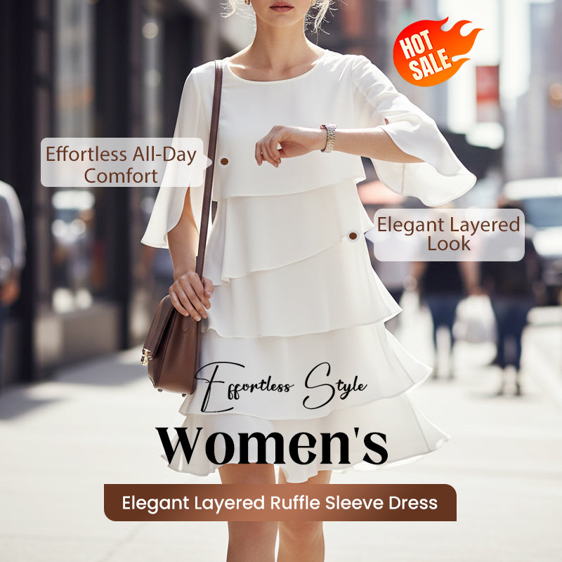 🎁 50 % Rabatt! Elegantes, mehrlagiges Rüschenkleid für Damen – kreieren Sie mühelos einen stilvollen Look für jeden Anlass 💃