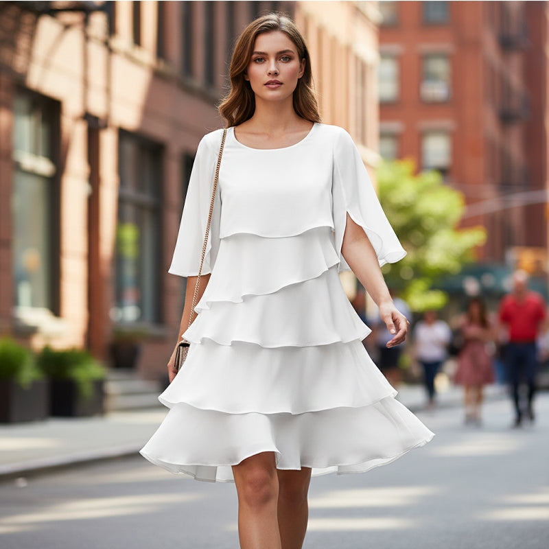 🎁 50 % Rabatt! Elegantes, mehrlagiges Rüschenkleid für Damen – kreieren Sie mühelos einen stilvollen Look für jeden Anlass 💃