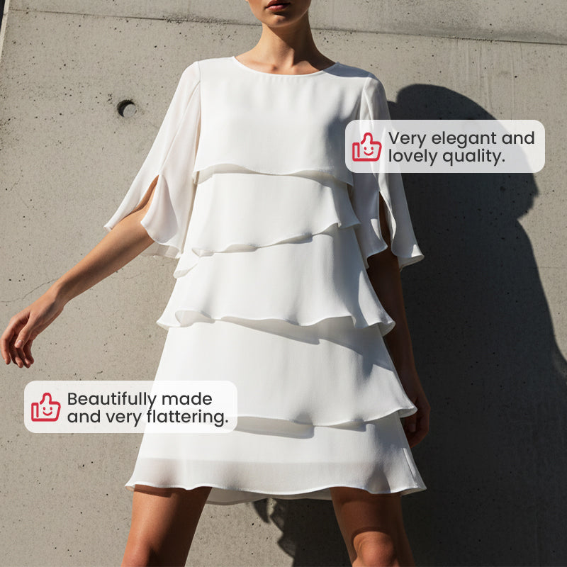 🎁 50 % Rabatt! Elegantes, mehrlagiges Rüschenkleid für Damen – kreieren Sie mühelos einen stilvollen Look für jeden Anlass 💃
