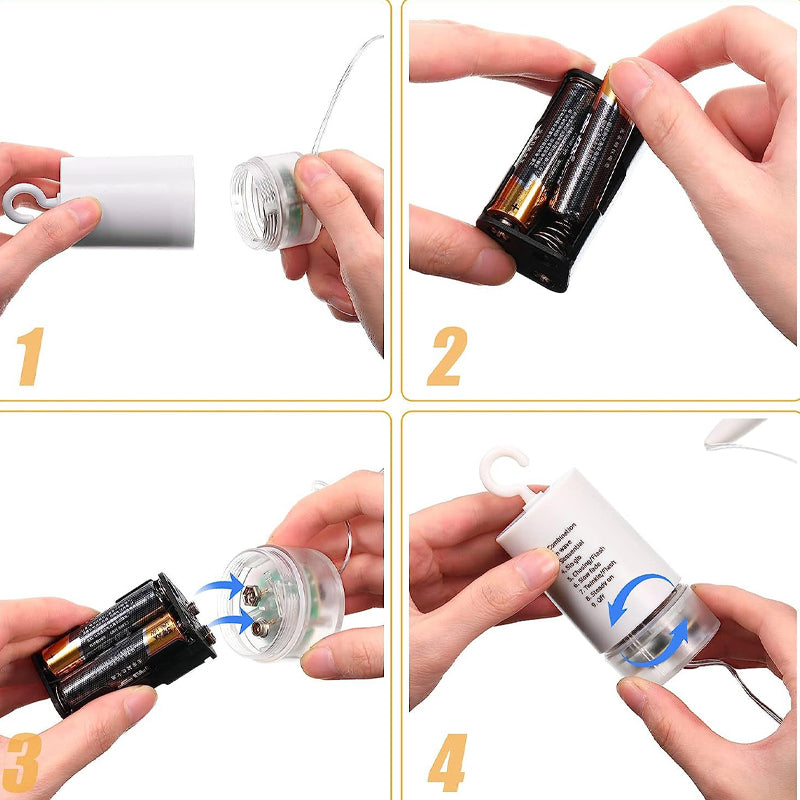 🎇 LED-Lichterkette aus Kupferdraht – Perfekt für jeden Anlass! ✨