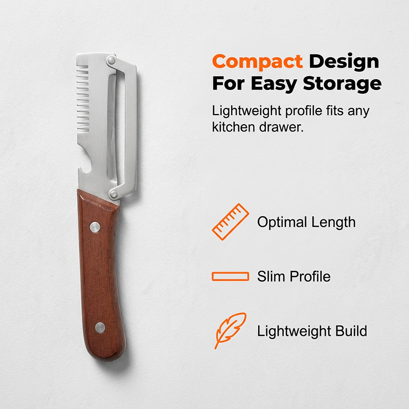 3-in-1 Vegetable Peeler with Bottle Opener & Scallion Shredder