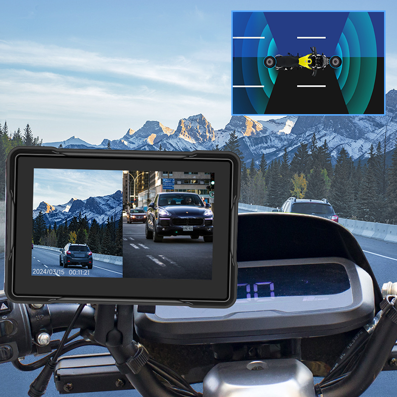 Wasserdichte Motorrad-Front- & Heck-Dashcam