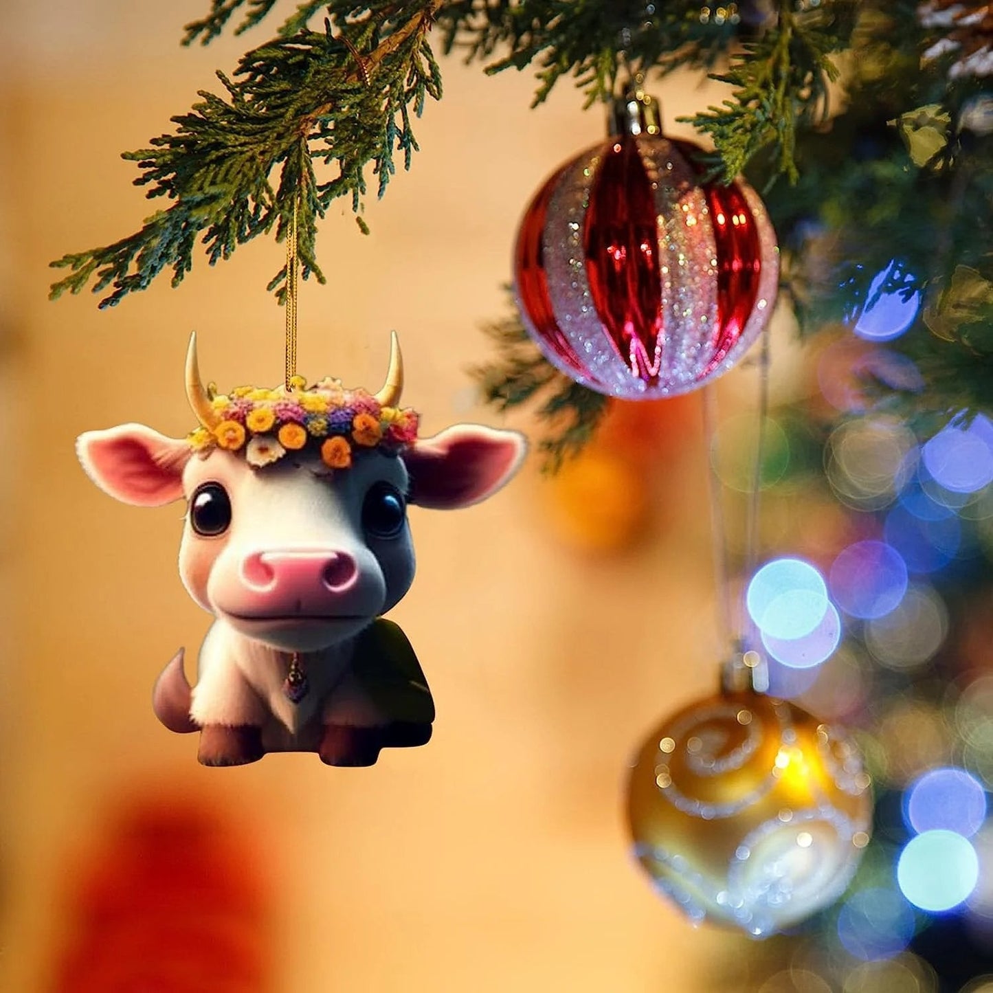 Cartoon-Kuh-Ornament