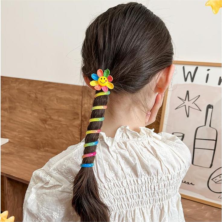 🌞Heißer Sommerschlussverkauf🎁Bunte Telefondraht-Haarbänder für Kinder