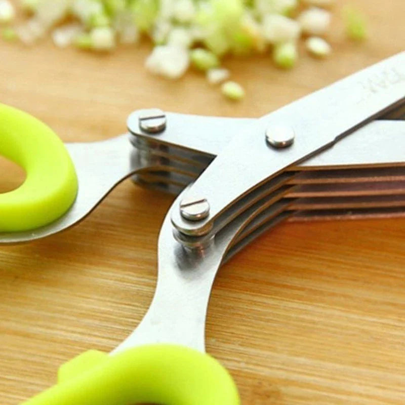 Küchensalatschere mit 5 Klingen
