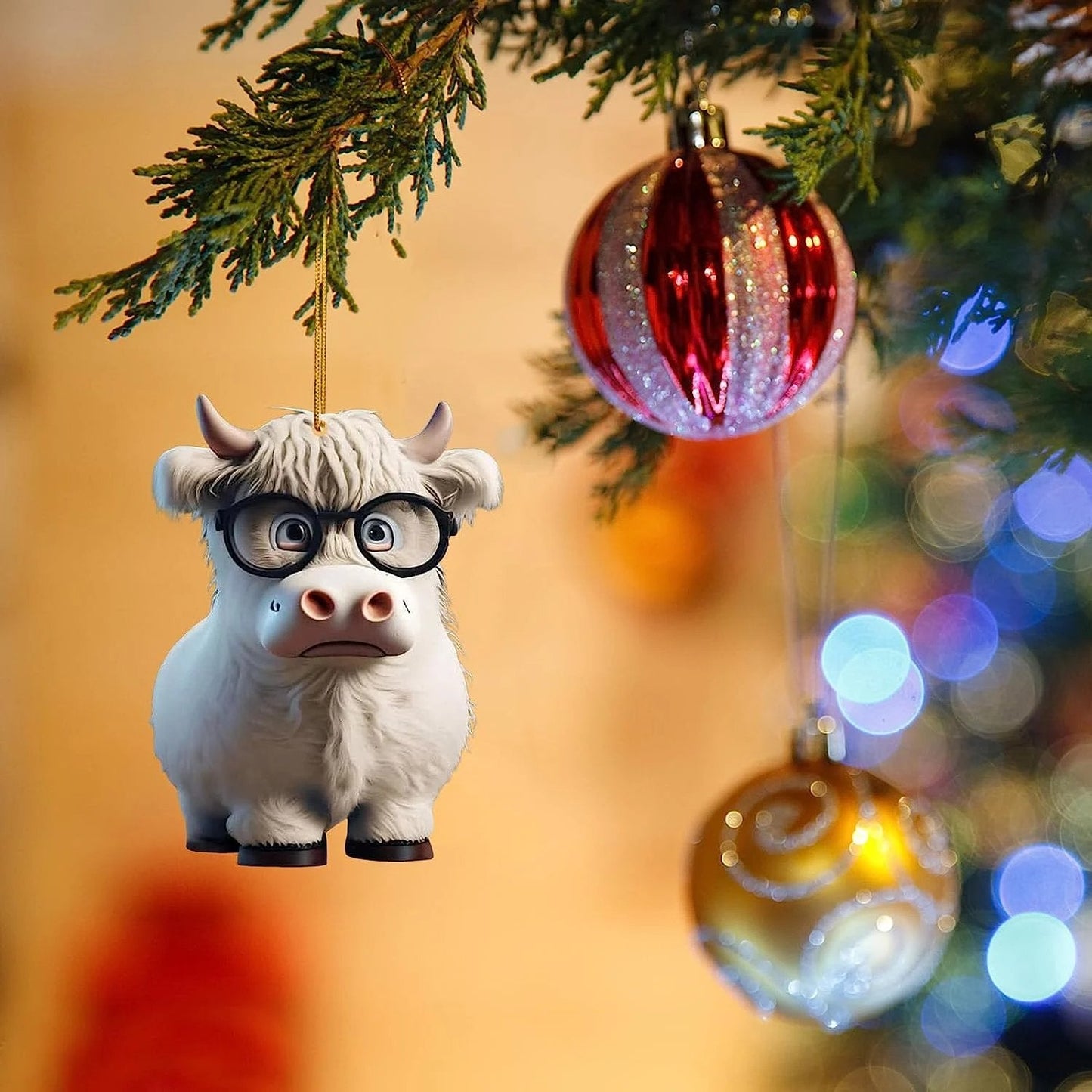 Cartoon-Kuh-Ornament