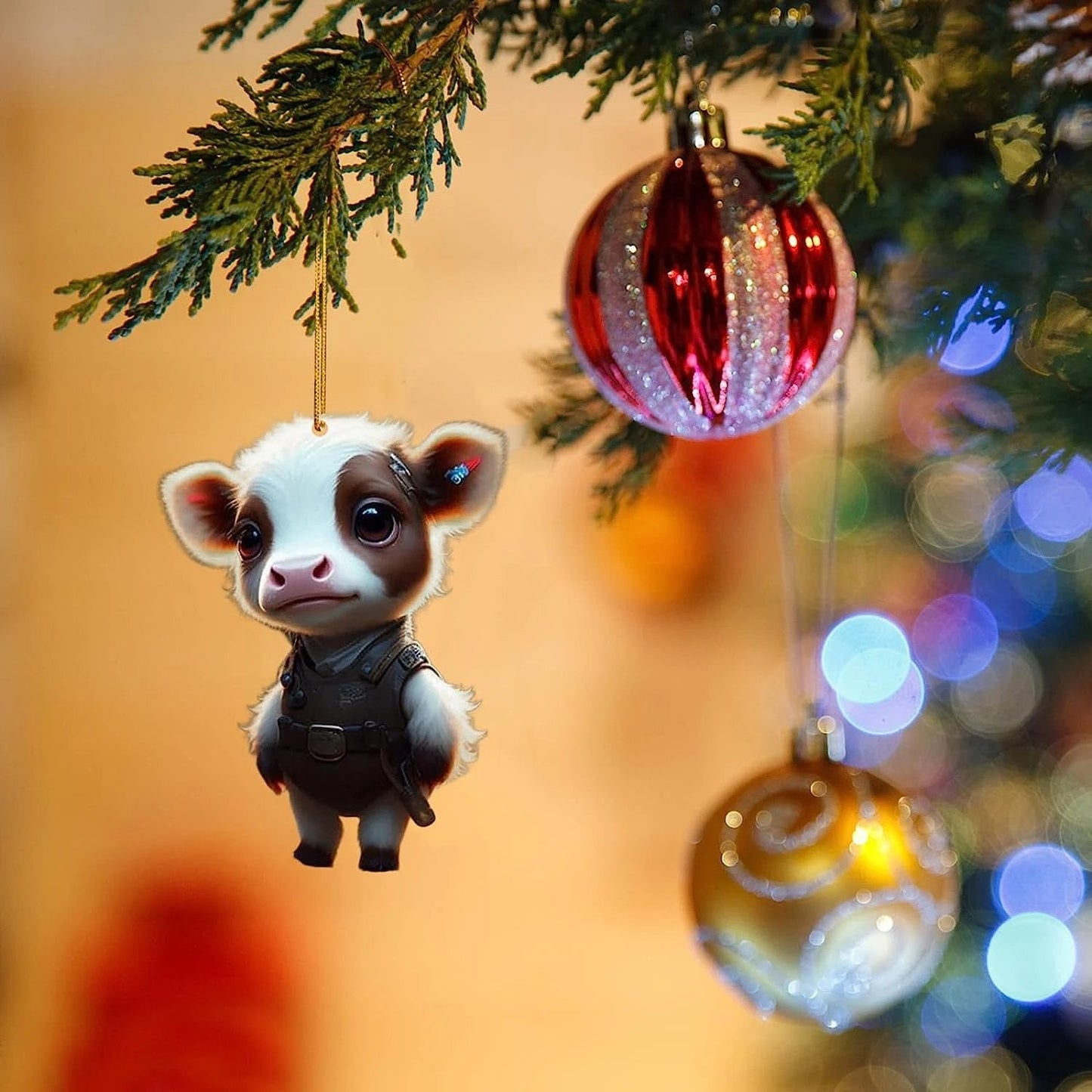 Cartoon-Kuh-Ornament