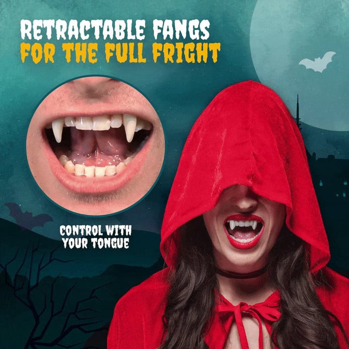 🎃Einziehbare Halloween-Vampirzähne🧛‍♂️