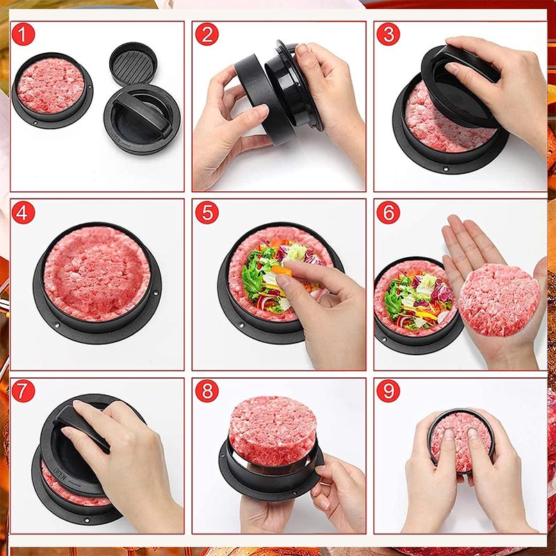 🍔3-in-1 Burgerpresse