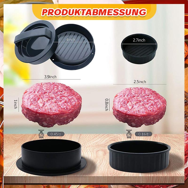 🍔3-in-1 Burgerpresse