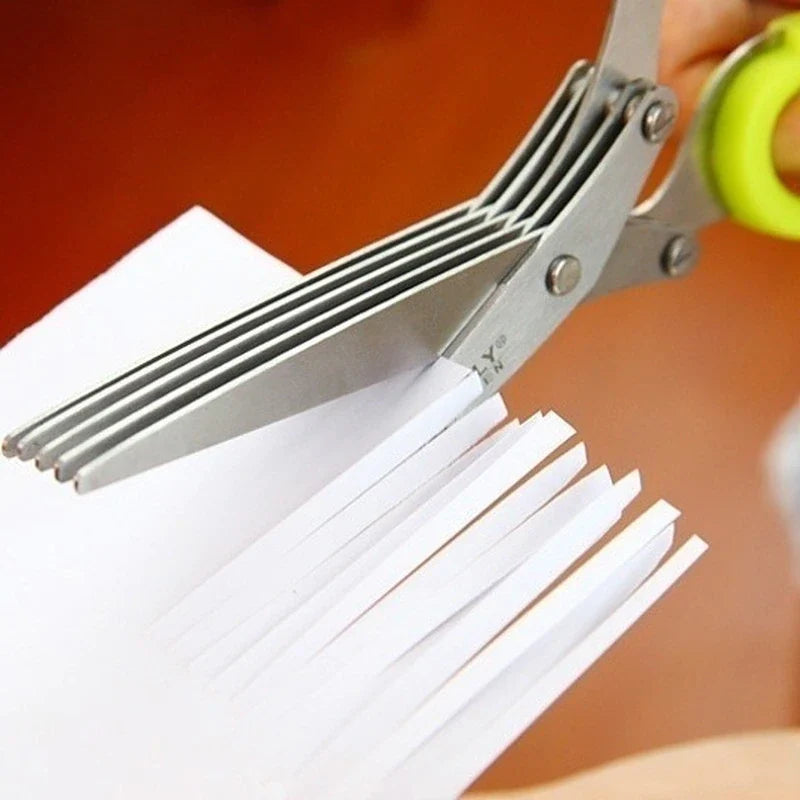 Küchensalatschere mit 5 Klingen
