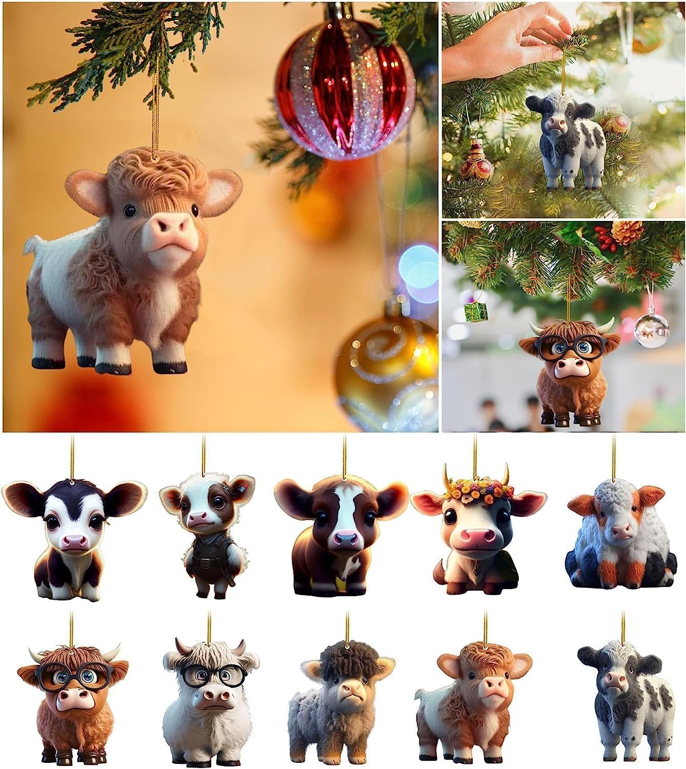 Cartoon-Kuh-Ornament