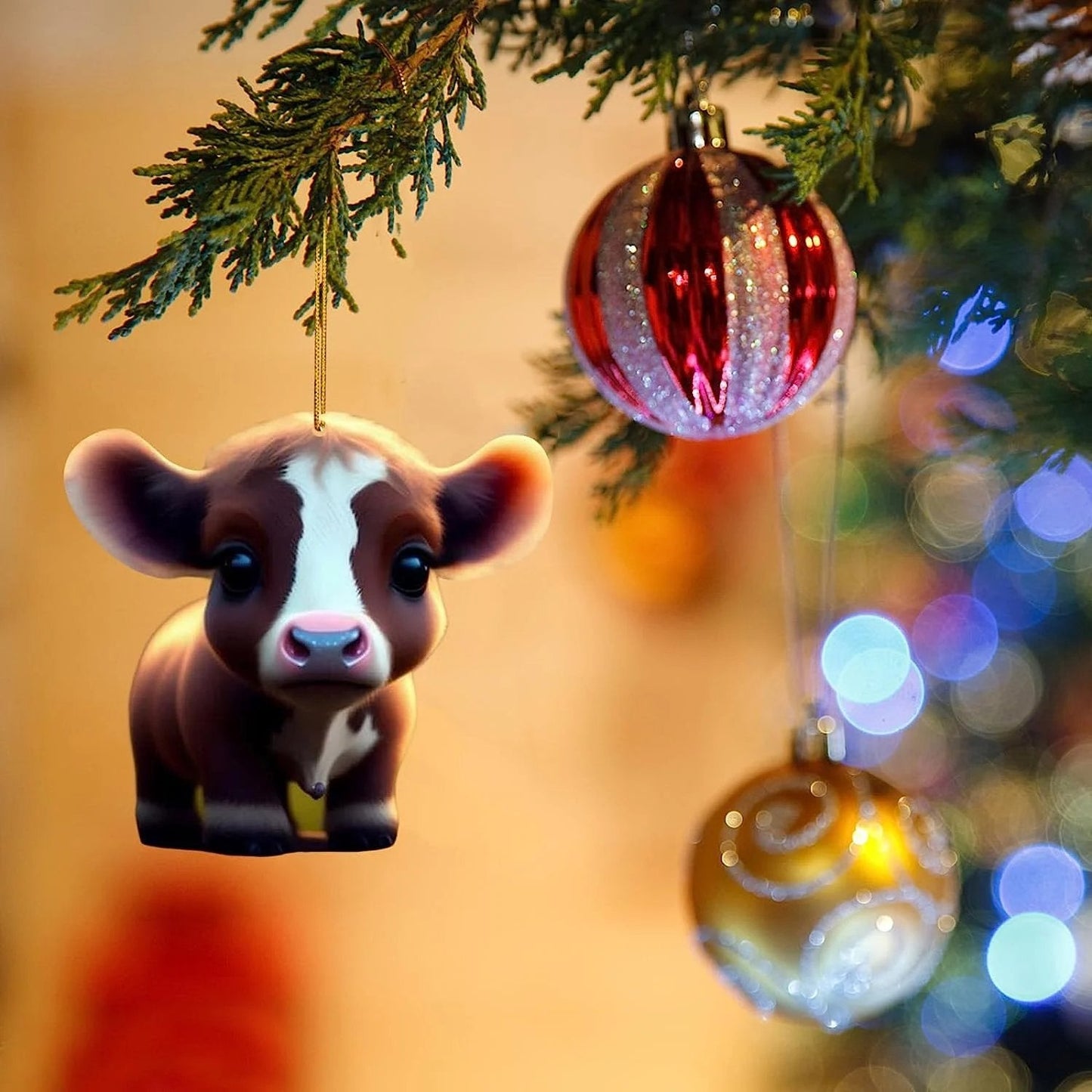 Cartoon-Kuh-Ornament